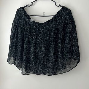 Women’s sheer flower print skirt